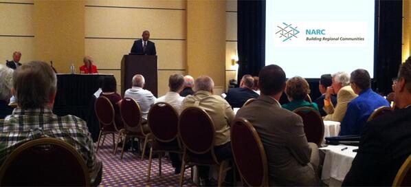 Photo of Secretary Foxx at N.A.R.C. annual conference
