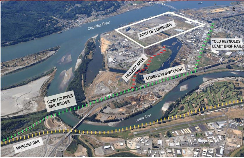 Aerial view of project site map.