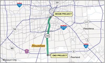 SH 288 Map