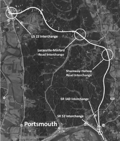 Portsmouth Bypass Map