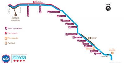 CTA Blue Line Project Schematic