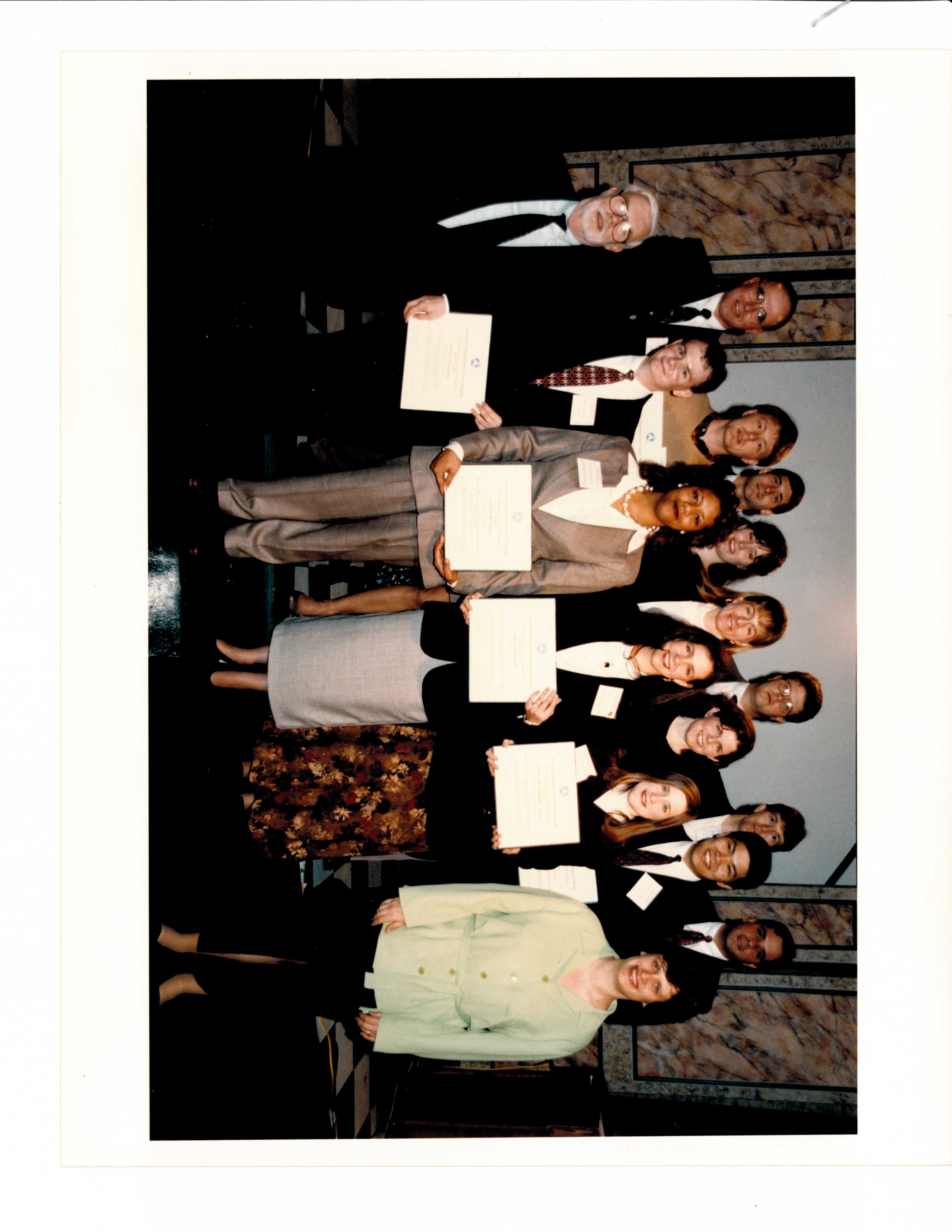 Group photo of the 1998 UTC Outstanding SOY awardees