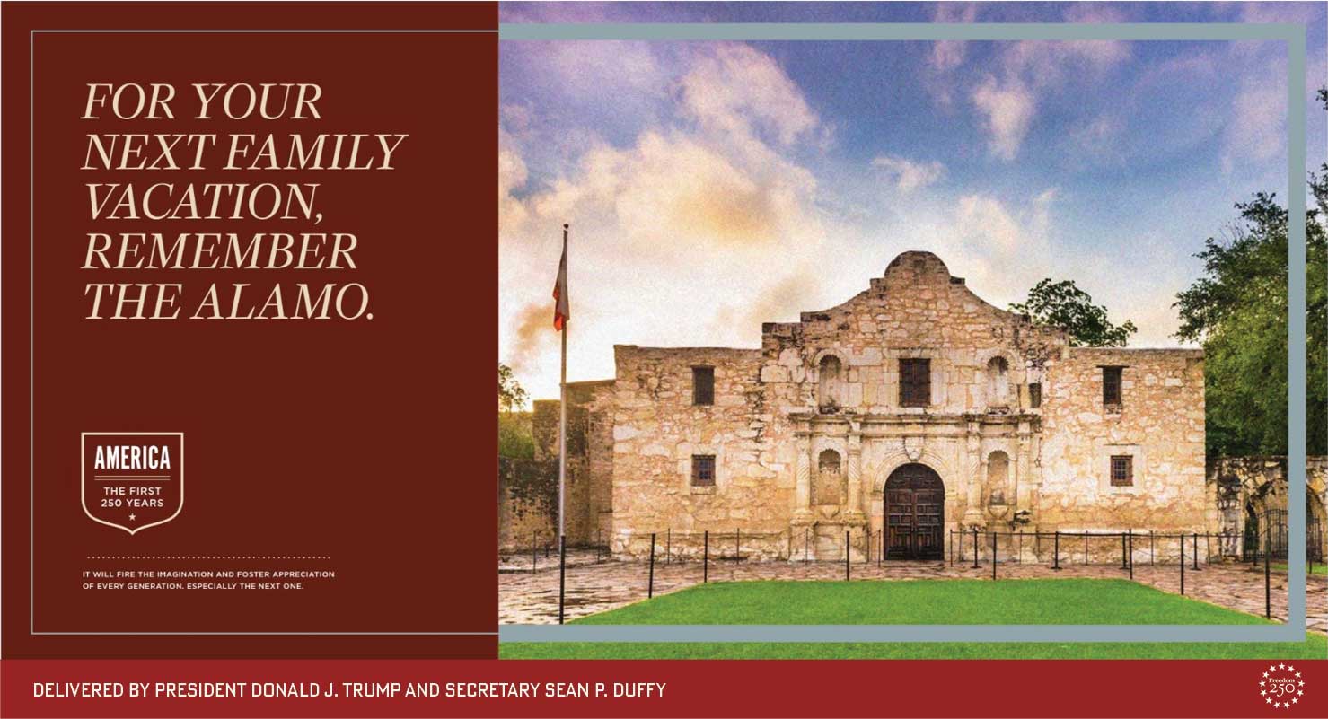 For your next family vacation remember the Alamo.