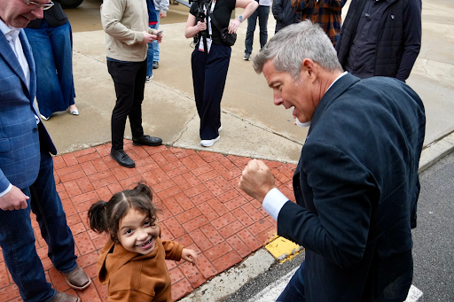 Secretary Duffy with Dalilah at MATS