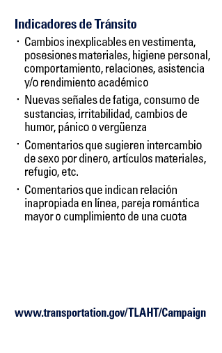 DOT HT Pocket Card School Bus Spanish