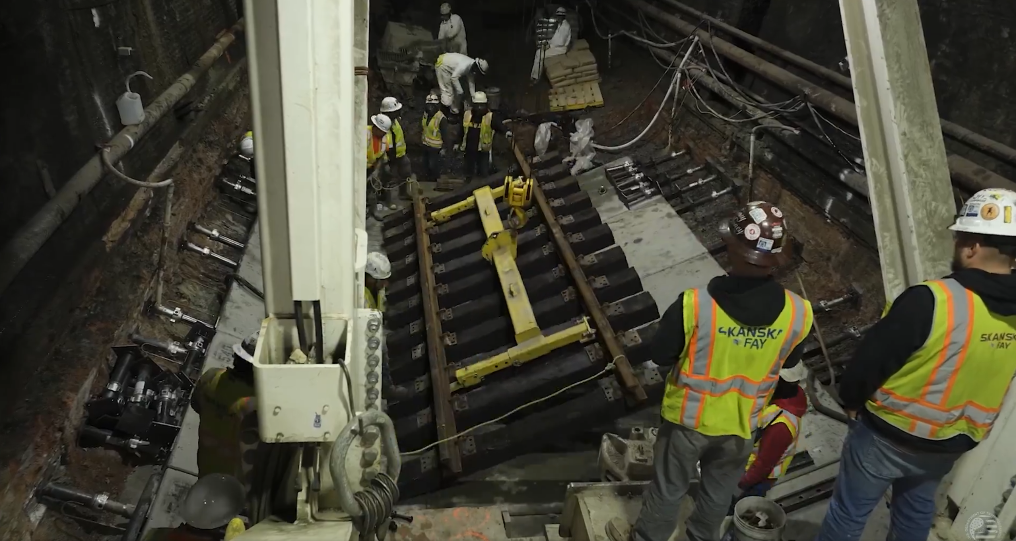 Rail workers