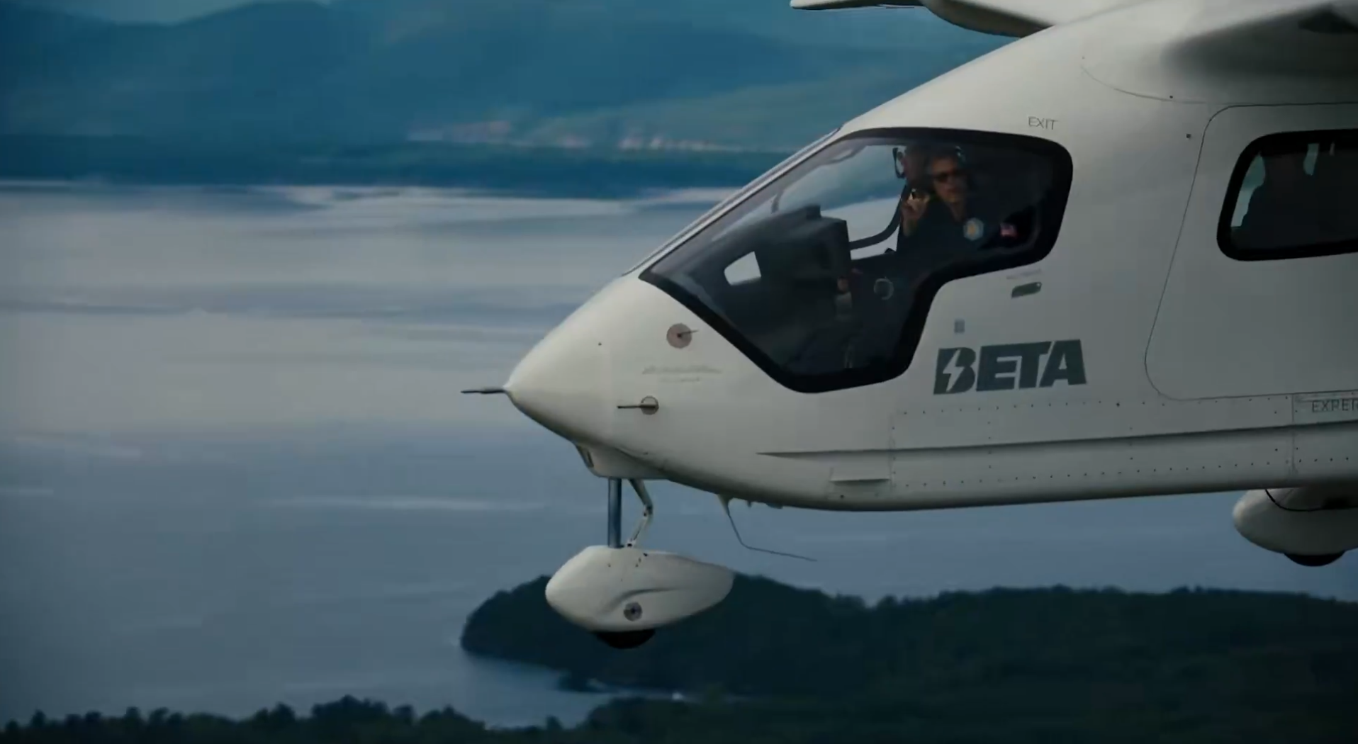 Secretary Duffy flying in an eVTOLs