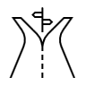 Diverging roadway