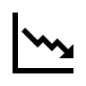 Downward line graph