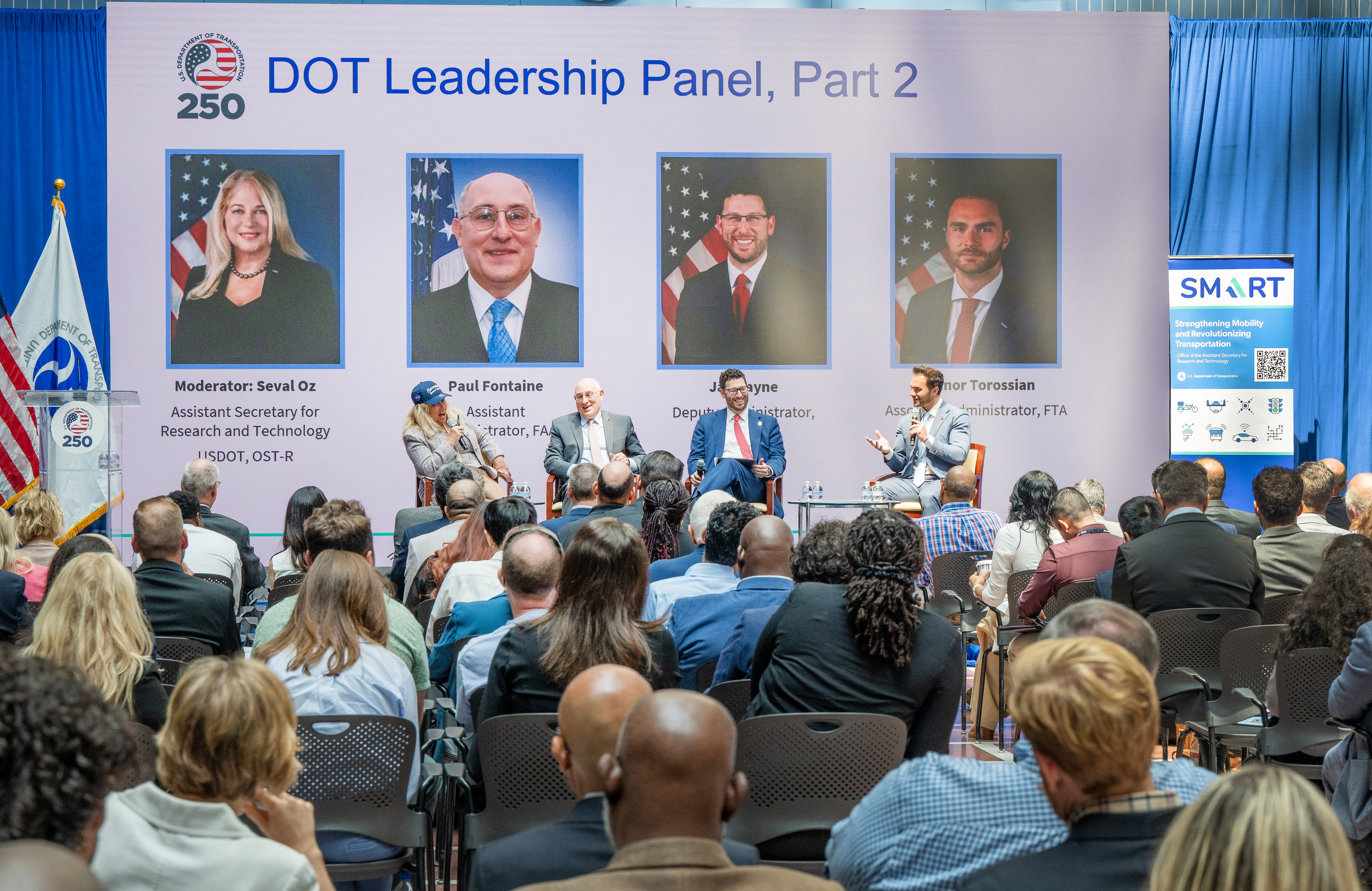 Image from DOT Leadership Panel DOT SMART Summit 2026 (U.S. DOT).
