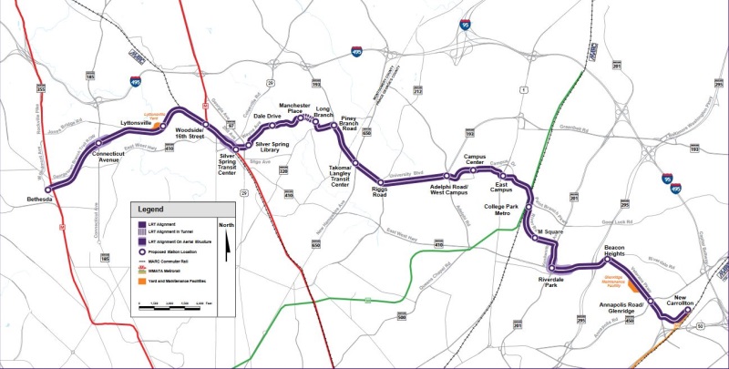 Purple Line Map