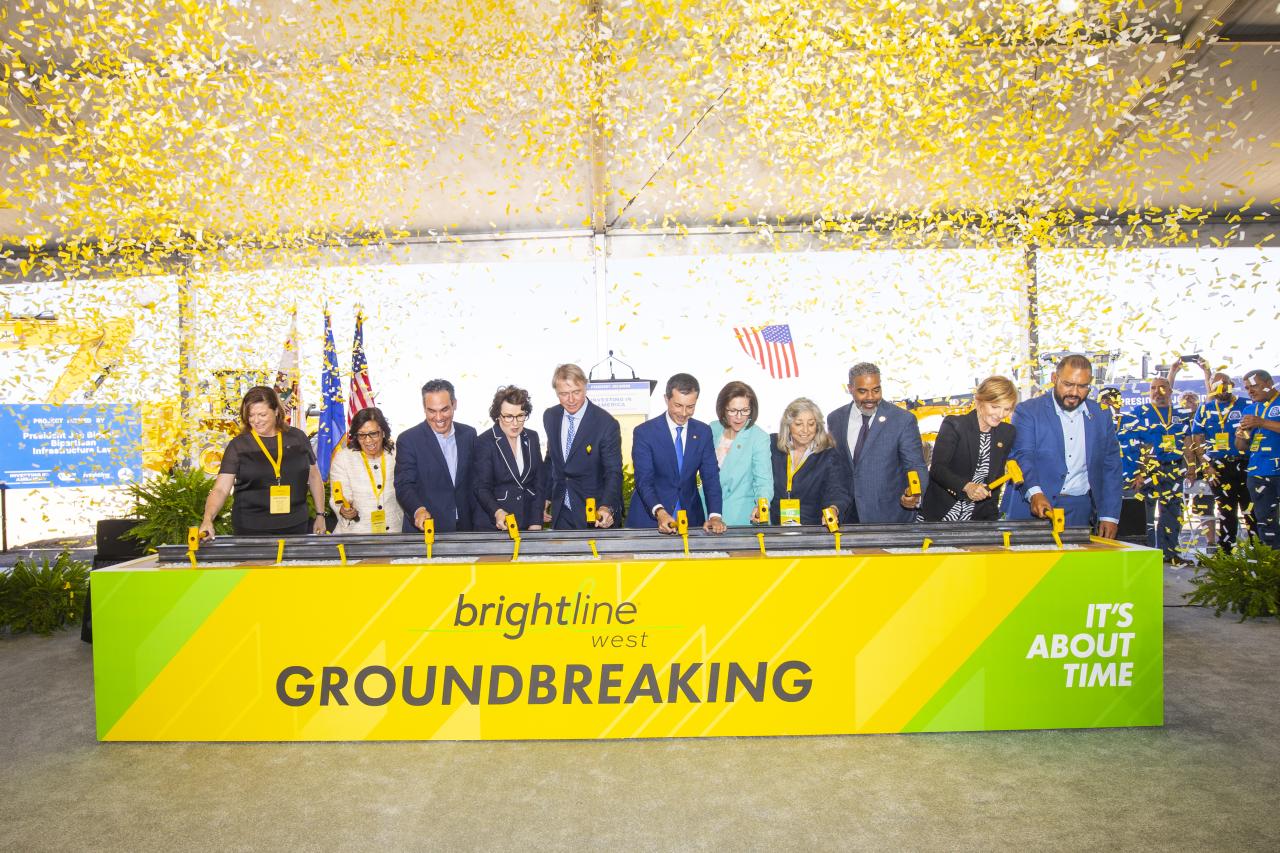 Secretary Buttigieg’s Remarks at Historic Groundbreaking in Las Vegas for the Brightline West High-Speed Rail Project