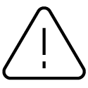 Safety, indicated with a symbol of an exclamation point inside a triangle