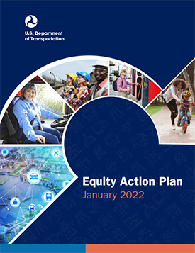 Cover of USDOT's January 2022 Equity Action Plan.