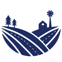 Logo for USDOT's ROUTES program, showing roadways in a rural setting.