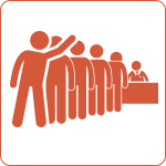 icon of people waiting in line