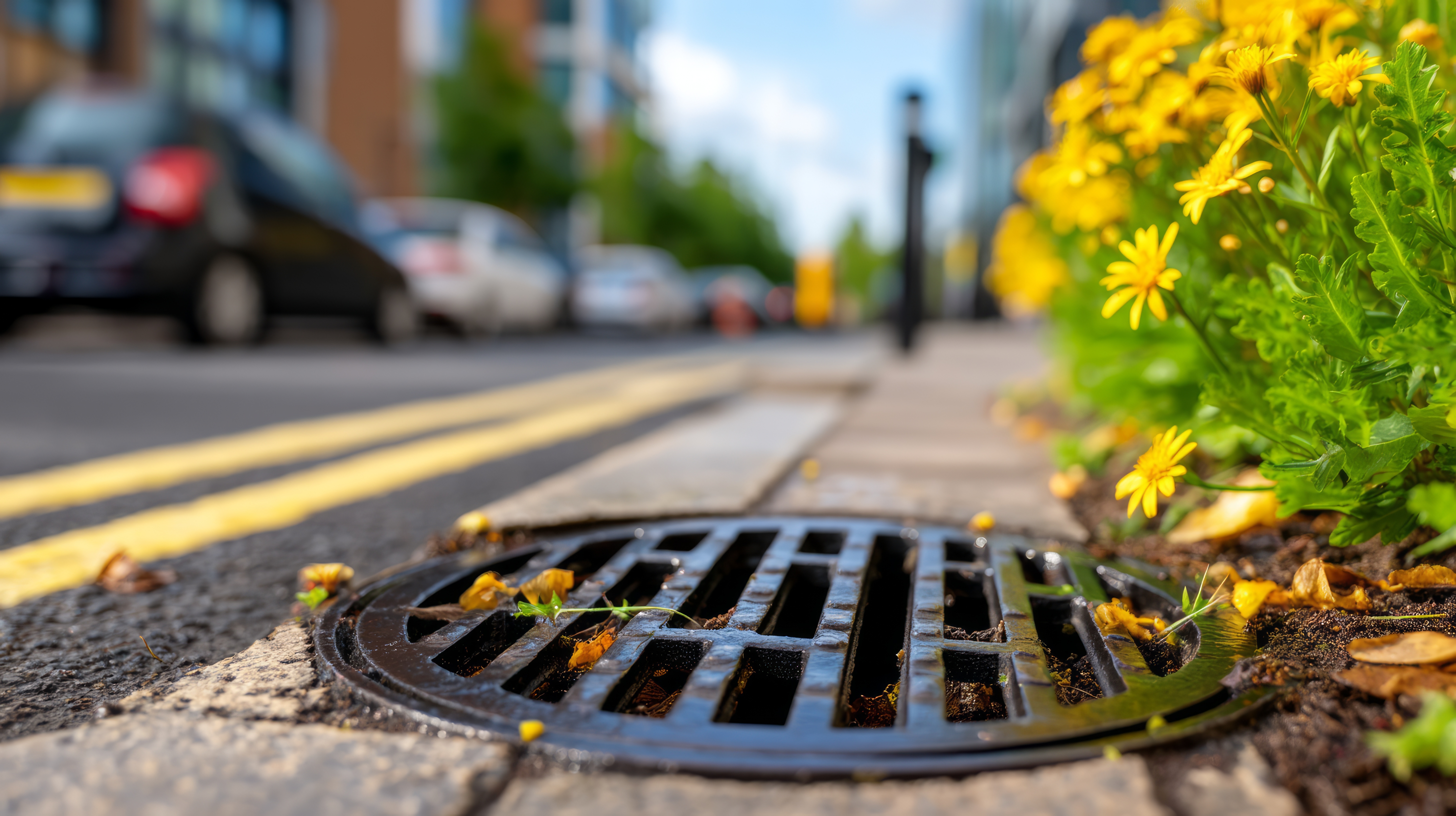 Curb in a city street (Adobe Stock).
