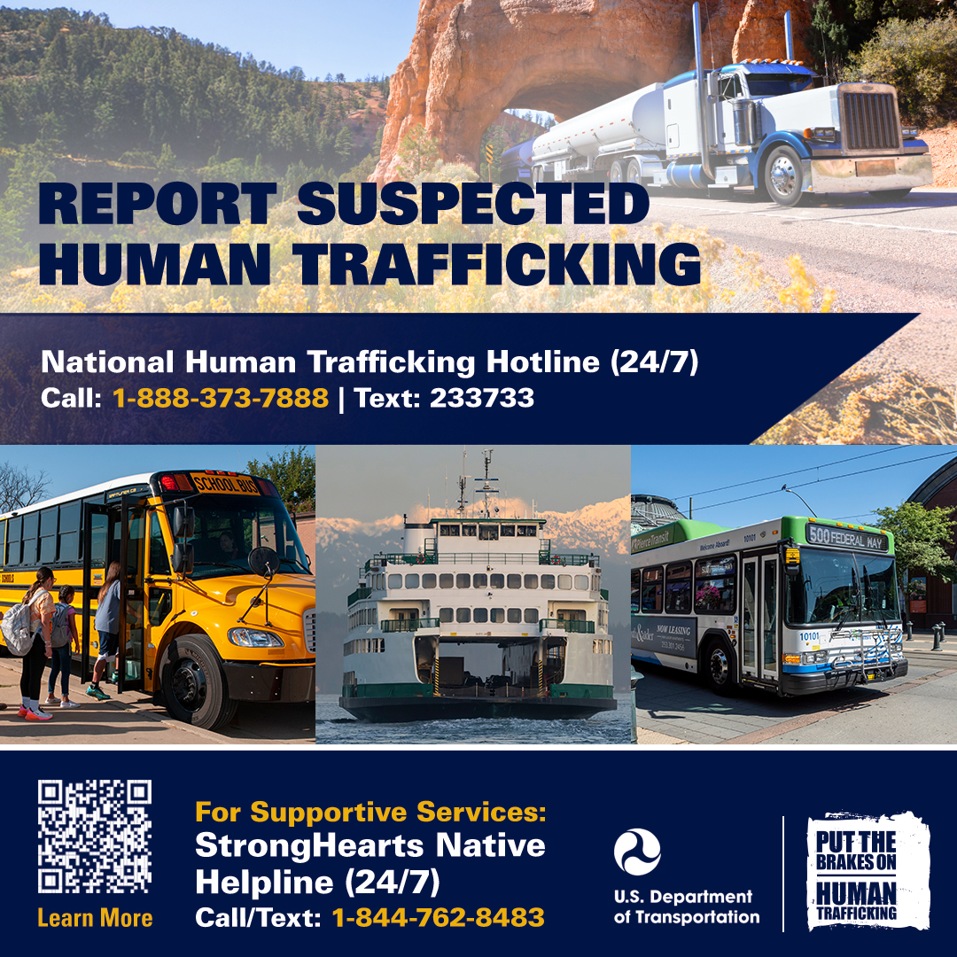Counter-trafficking graphic, suitable for Native communities.