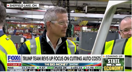 Secretary Duffy at auto plant