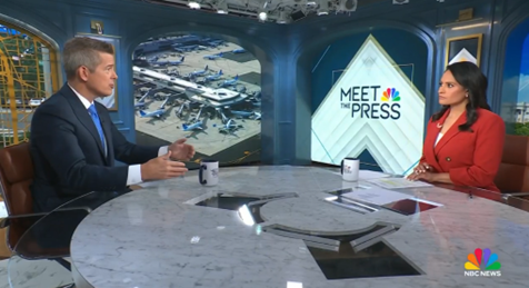 Secretary Duffy and Kristen Welker on "Meet the Press"