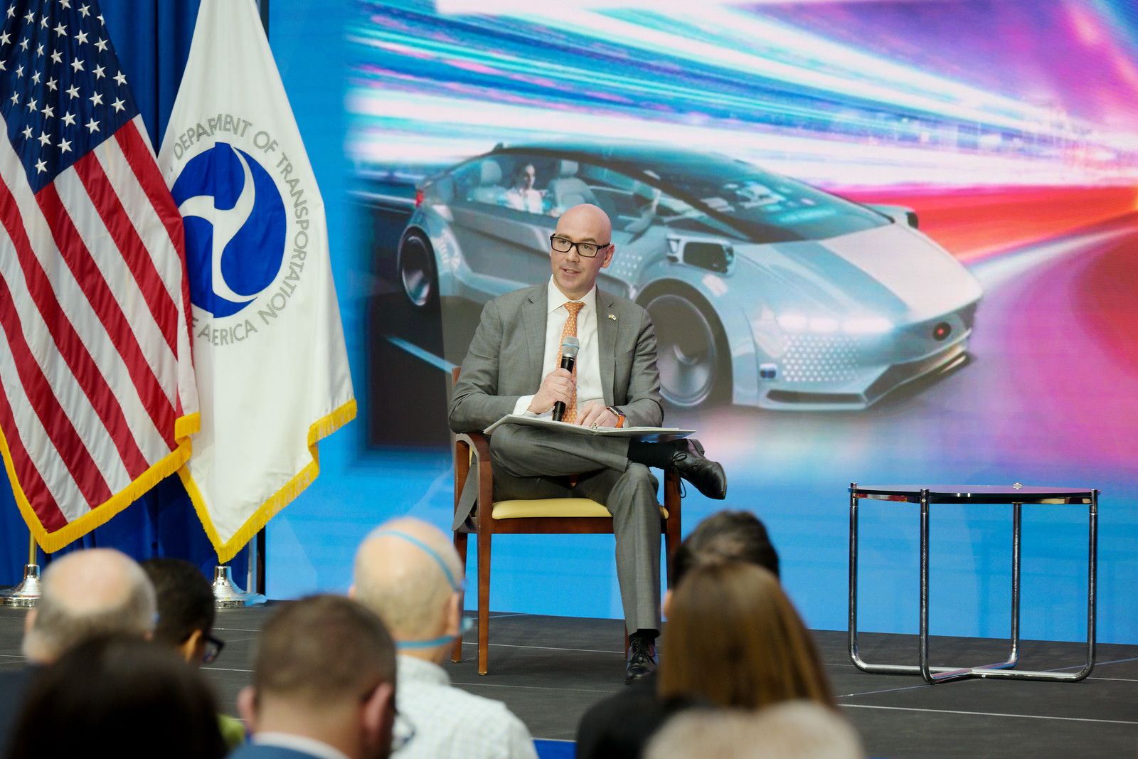 NHTSA Administrator Morrison moderating at AV Safety Forum