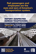 Rail counter-trafficking poster (English)