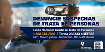 Counter-trafficking visor card, suitable for rideshares, taxis, and limousines.