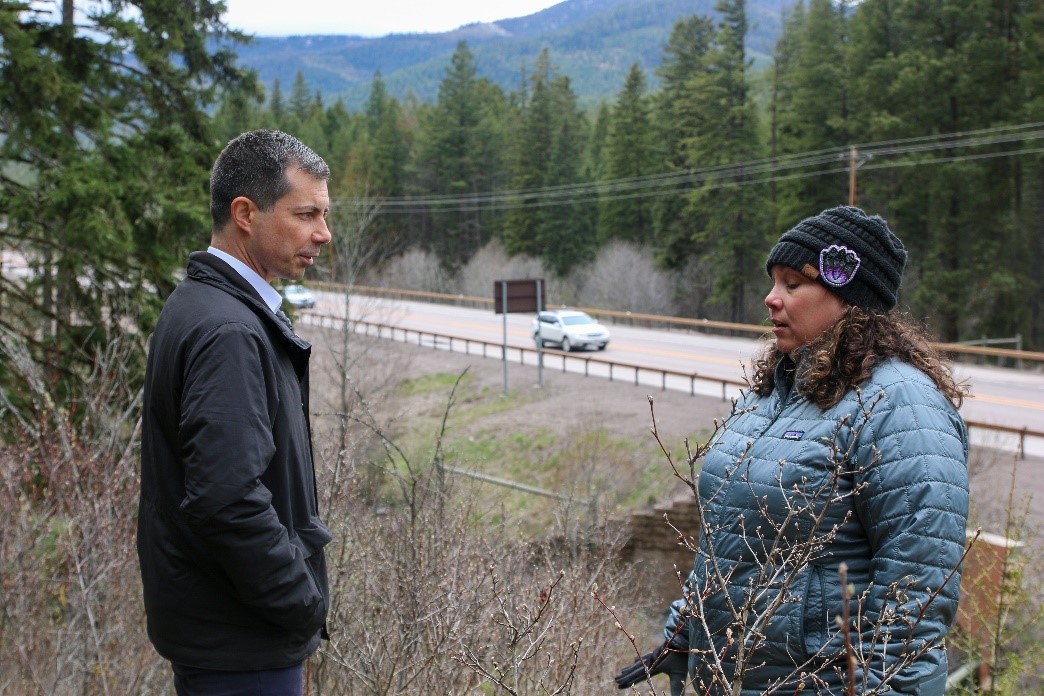 Sec. Buttigieg hears about impact of wildlife crossing project