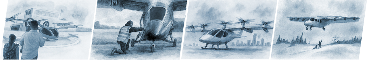 Various AAM Aircrafts