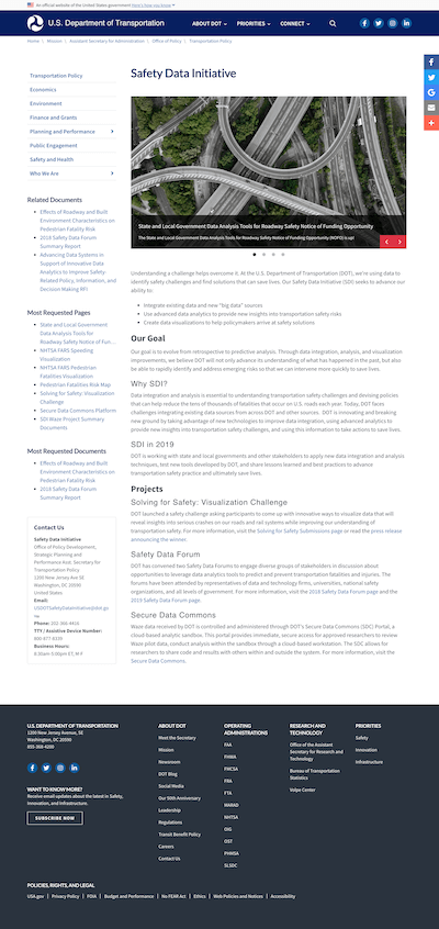 Example of lite landing page