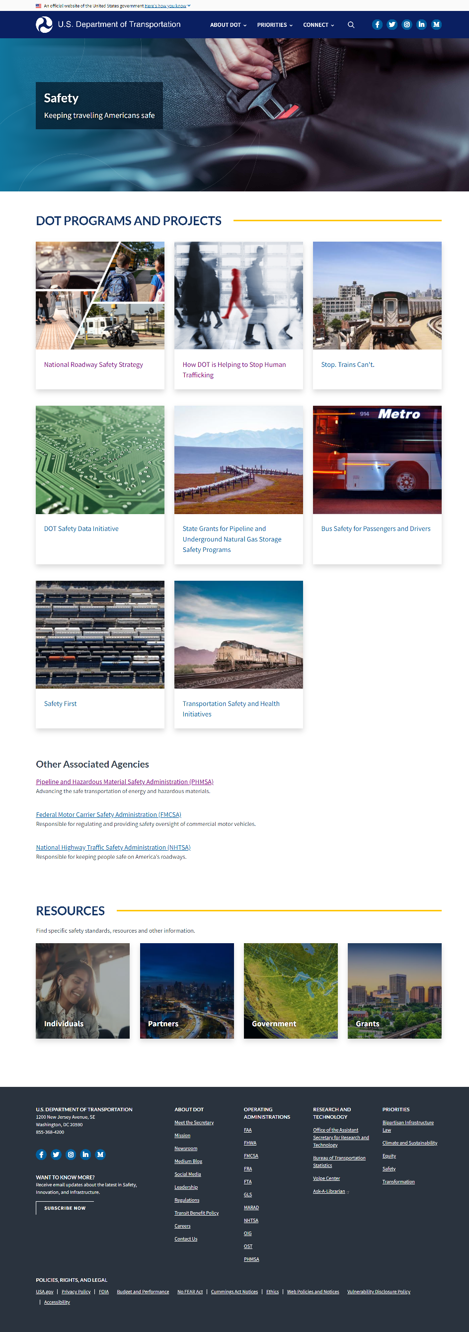 Example of Agency Landing Page