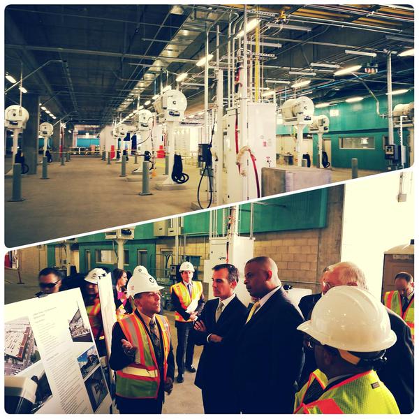 Sec. Foxx with Mayor Garcetti