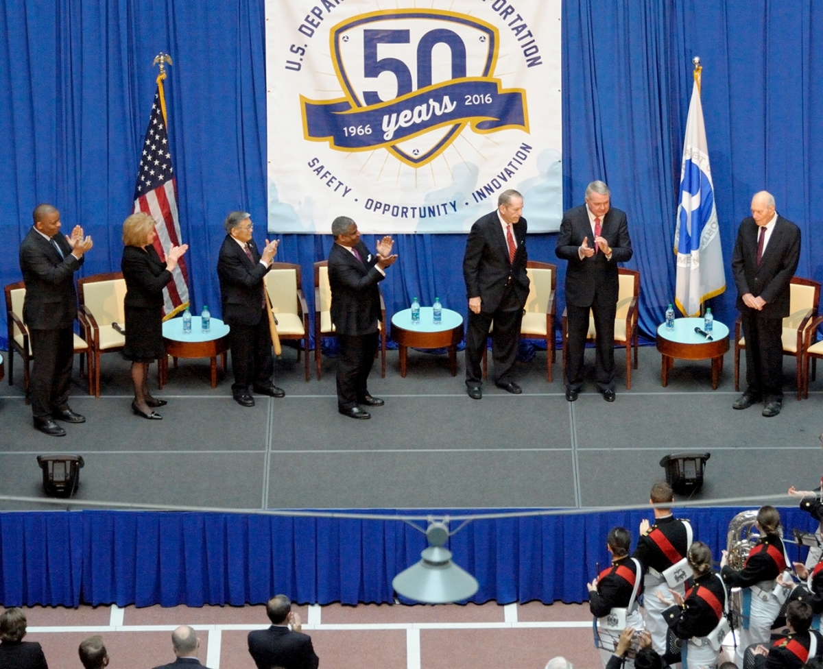 Secretaries and audience honor Alan Boyd