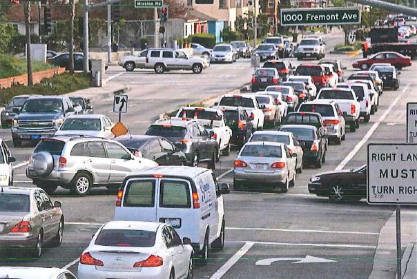 Photo of daily commuters cutting-through Alhambra