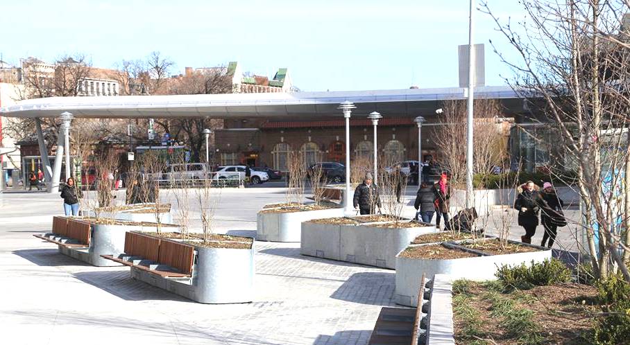 Redesigned Fordham Plaza
