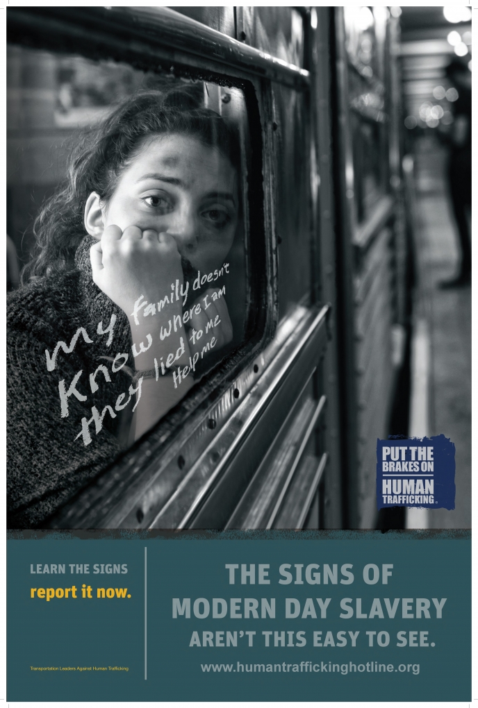 TLAHT Subway Poster 4 - The Signs of Modern Day Slavery Aren't This Easy to See (blank)