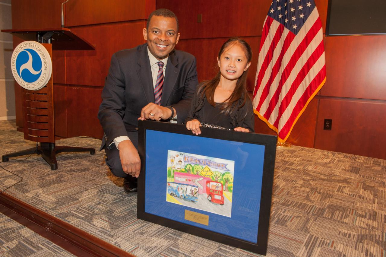 OPhoto of Secretary Foxx with Heather Li