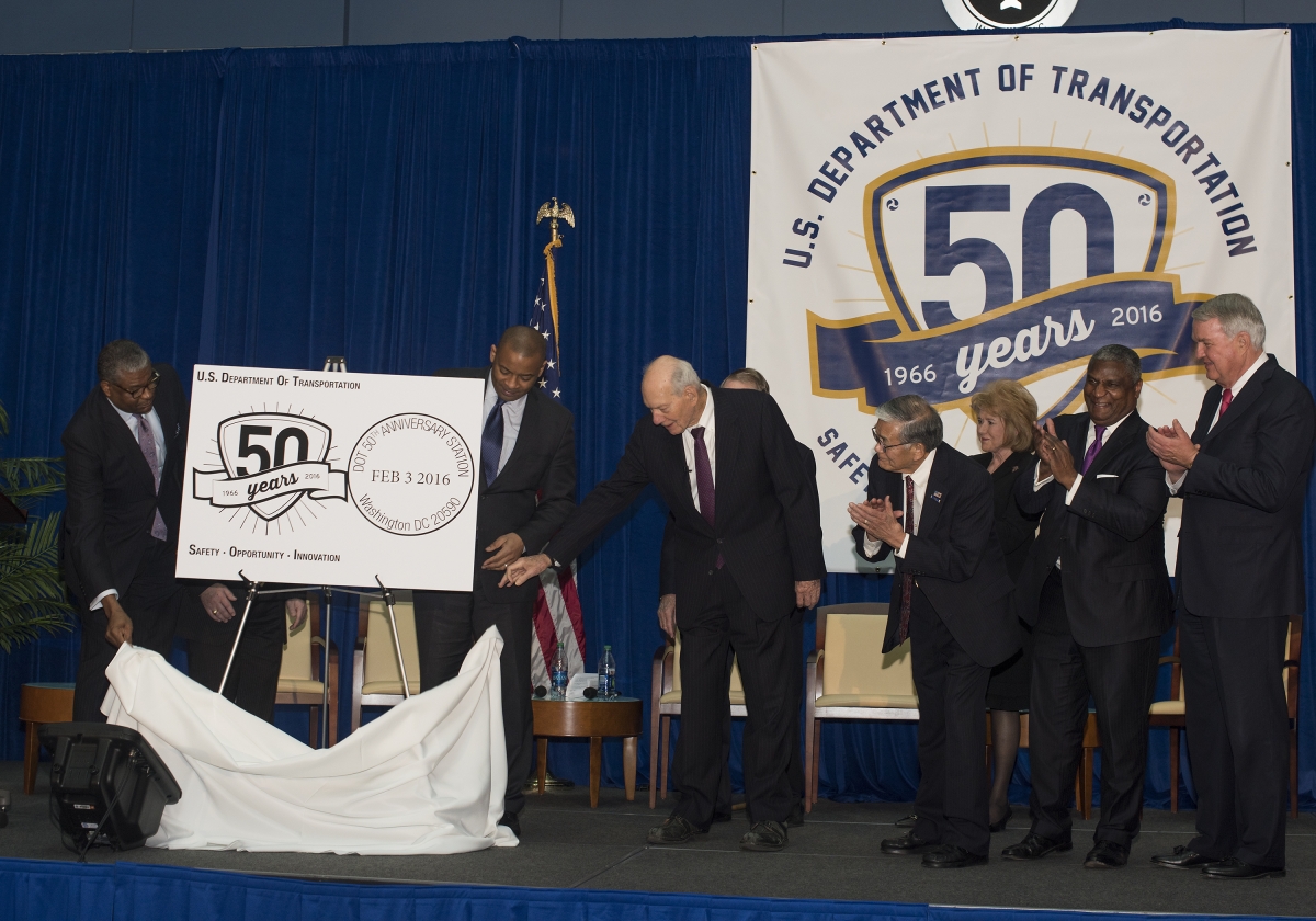 Unveiling the DOT commemorative postmark
