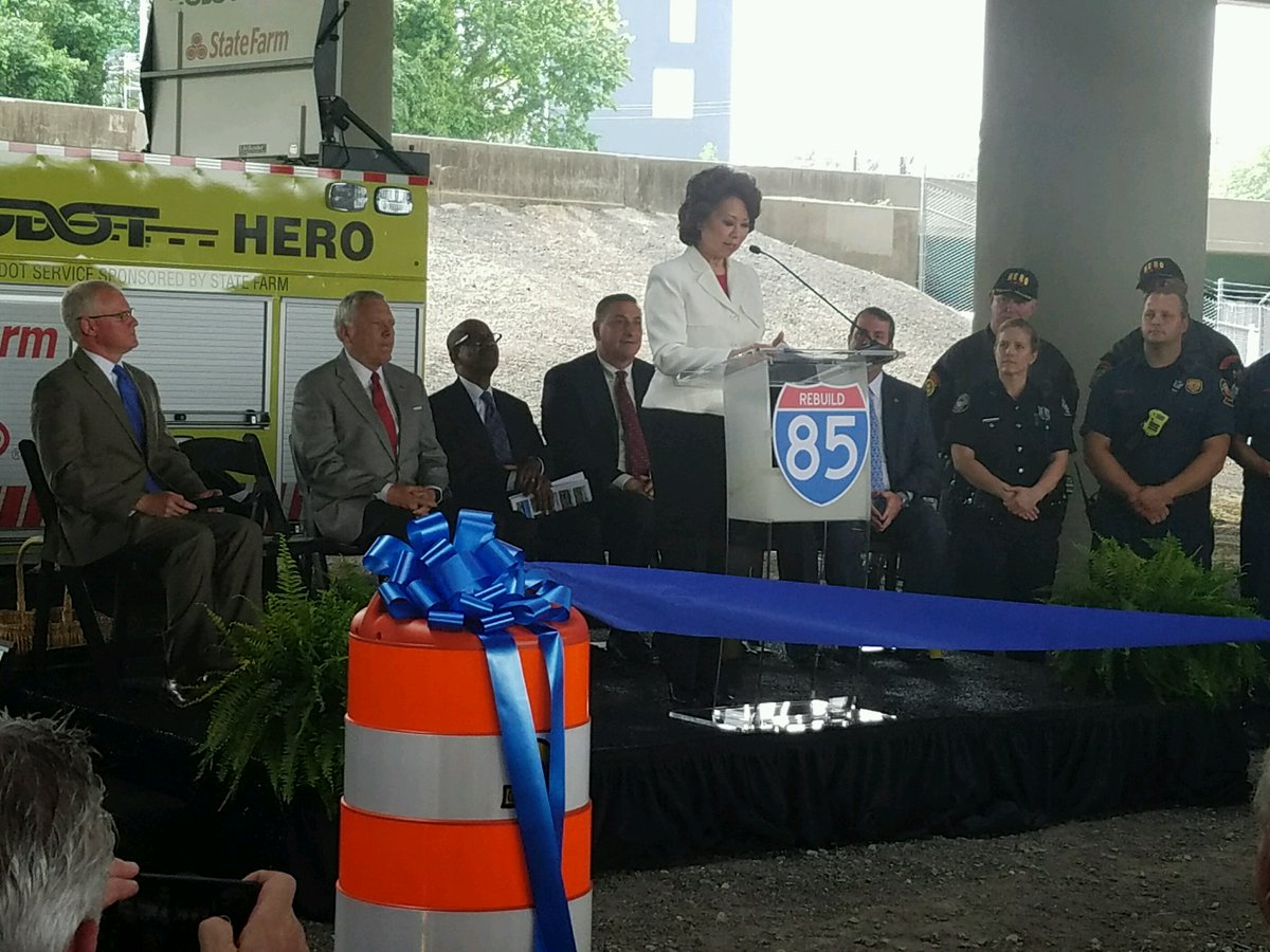 Secretary Chao joins Governor Deal and GA Leaders for I-85 Ceremonial Opening