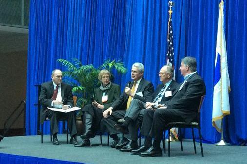 First panel of the day at the Mayors Summit