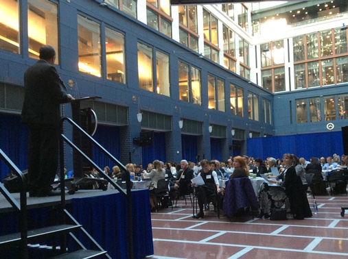 Victor Mendez delivers opening remarks at the Mayors' Summit