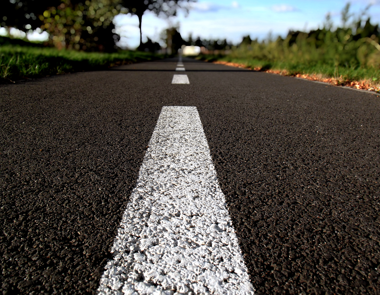 picture with road stripes