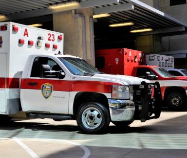 An emergency response vehicle.