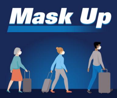 Mask up graphic.