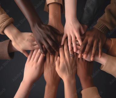 Image of hands holding each other