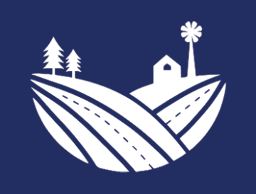 Logo for USDOT's ROUTES program, showing roadways in a rural setting.