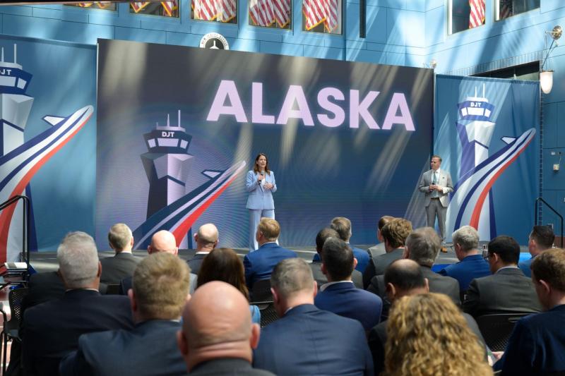 FAA speaking on stage at the Modern Skies Summit