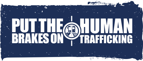 Transit horizontal logo with put the breaks on human trafficking