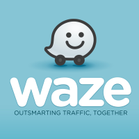 Waze logo.