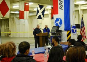 David Matsuda speaking at a Black History Event